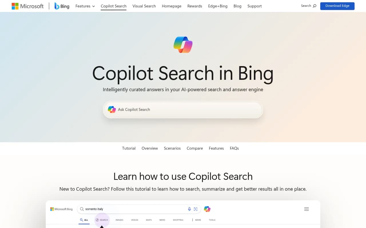Copilot Search in Bing shows users a list of every source link used to generate the curated answer