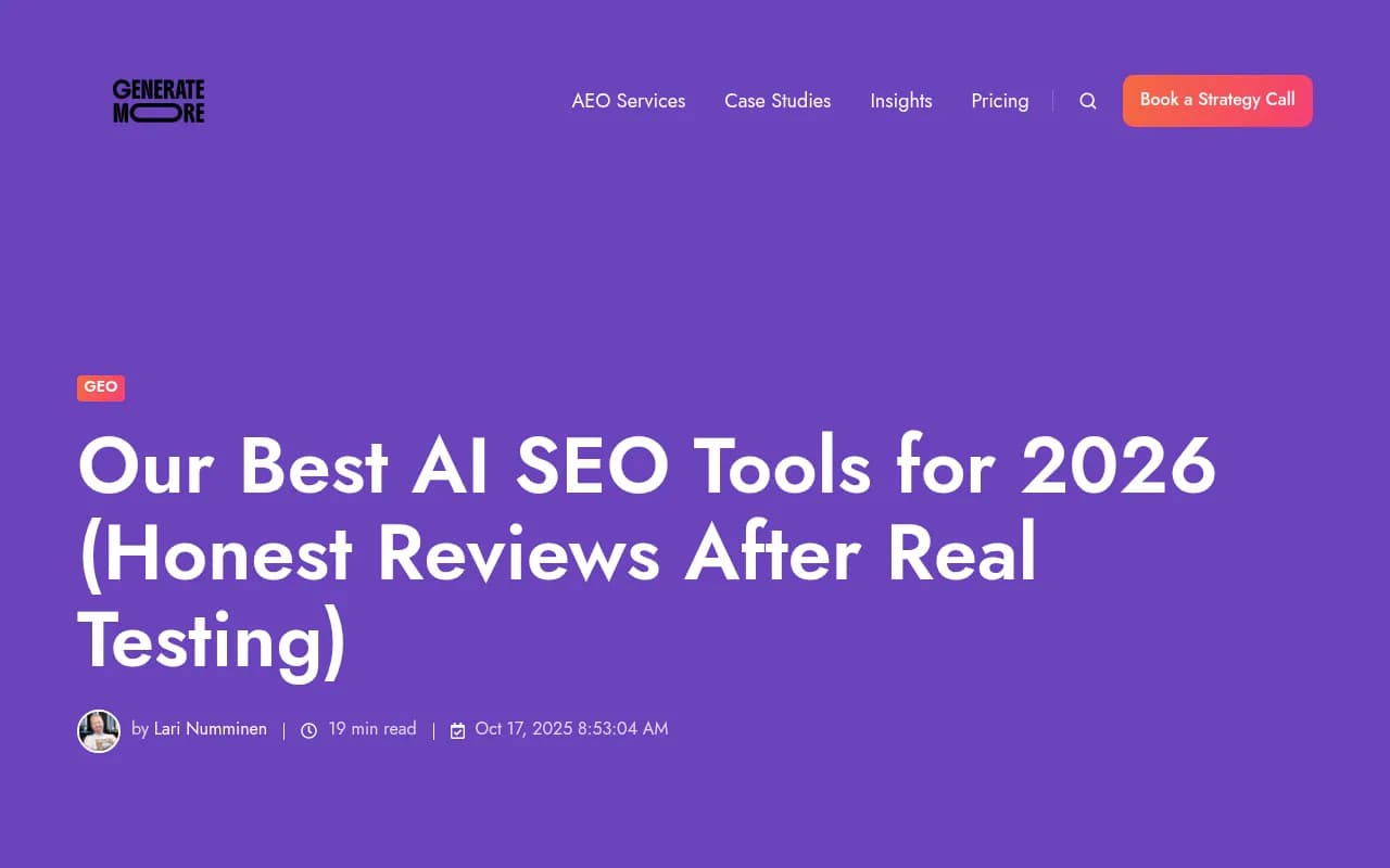 Independent review comparing AI SEO tools including Promptwatch and Scalenut for different use cases