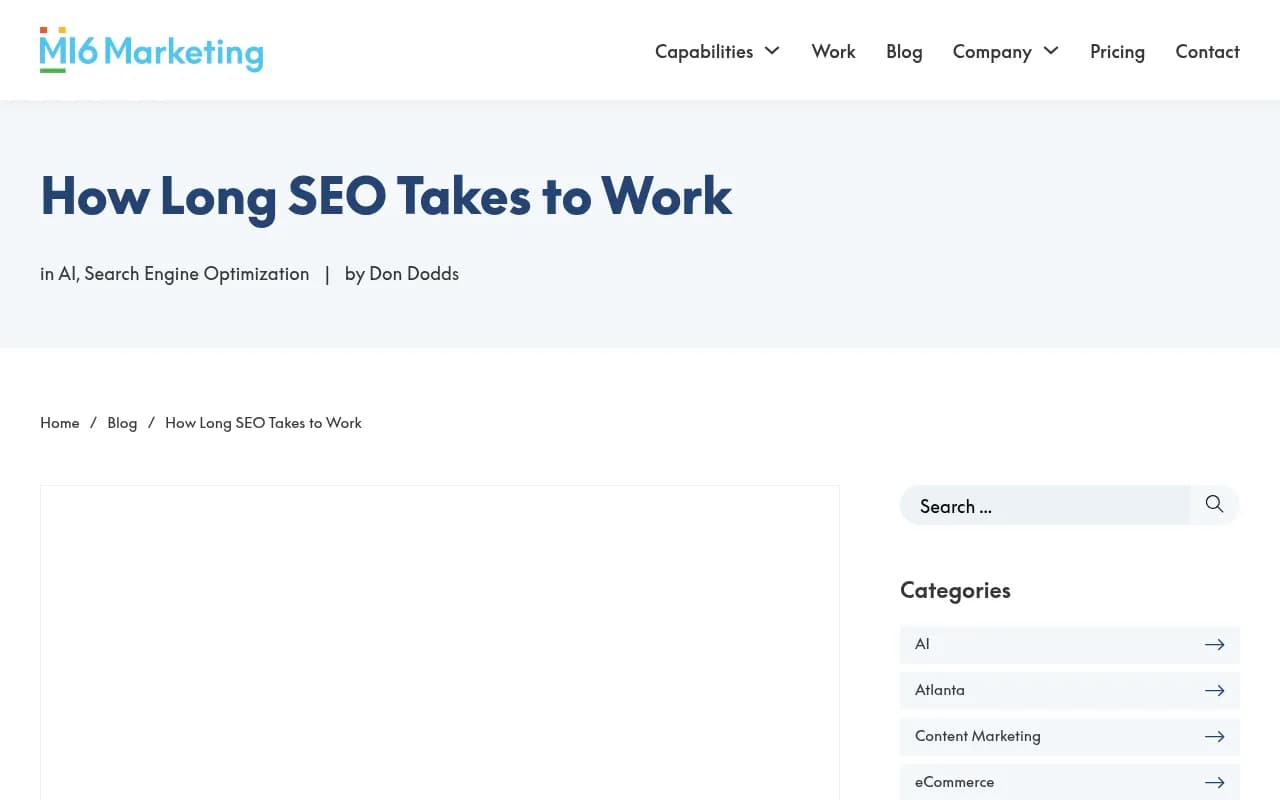 SEO timeline breakdown showing stages from indexing to ranking