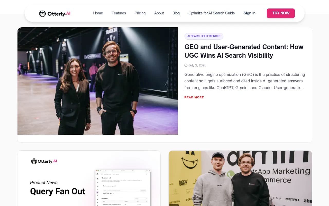Otterly.AI blog covering GEO and AI search strategy topics in 2026