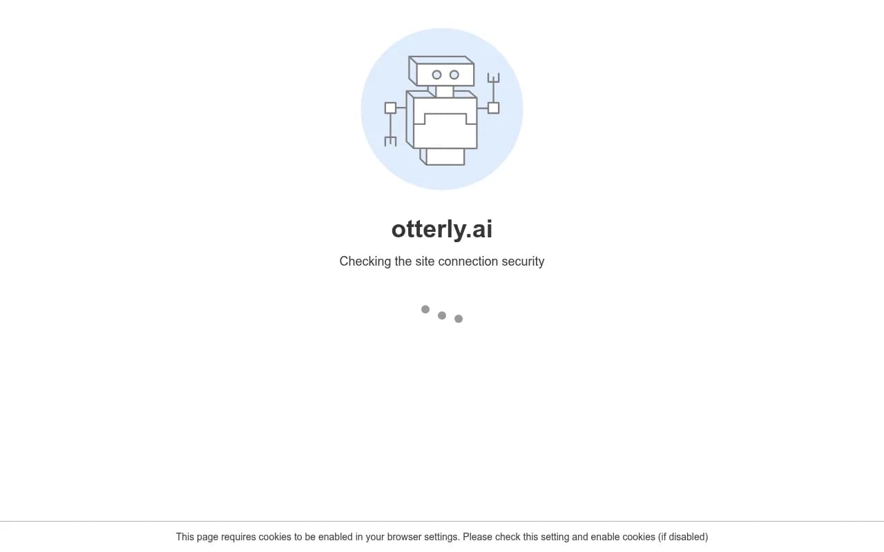 Otterly.AI homepage showing a brand report dashboard with coverage over time and competitor mentions