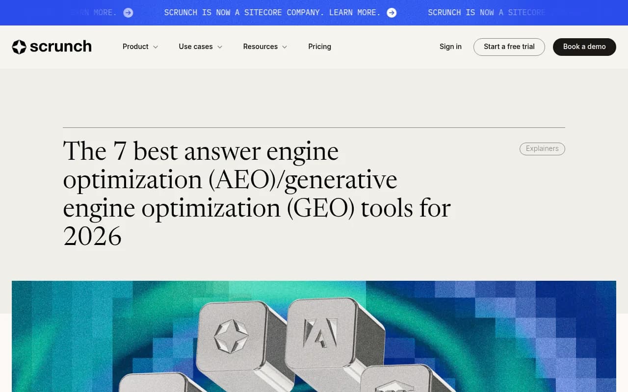 Scrunch AEO/GEO tools comparison 2026