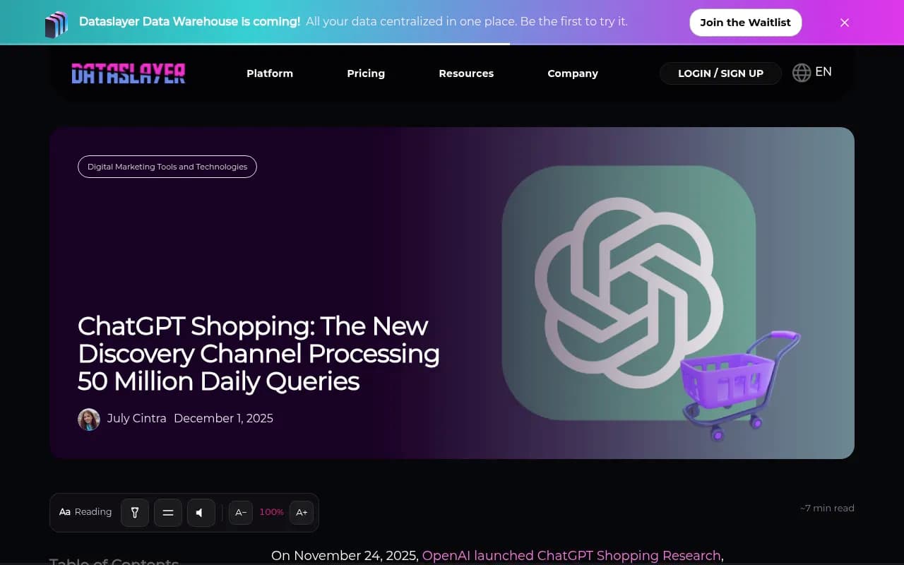 ChatGPT Shopping: 50M Daily Queries Change Product Discovery