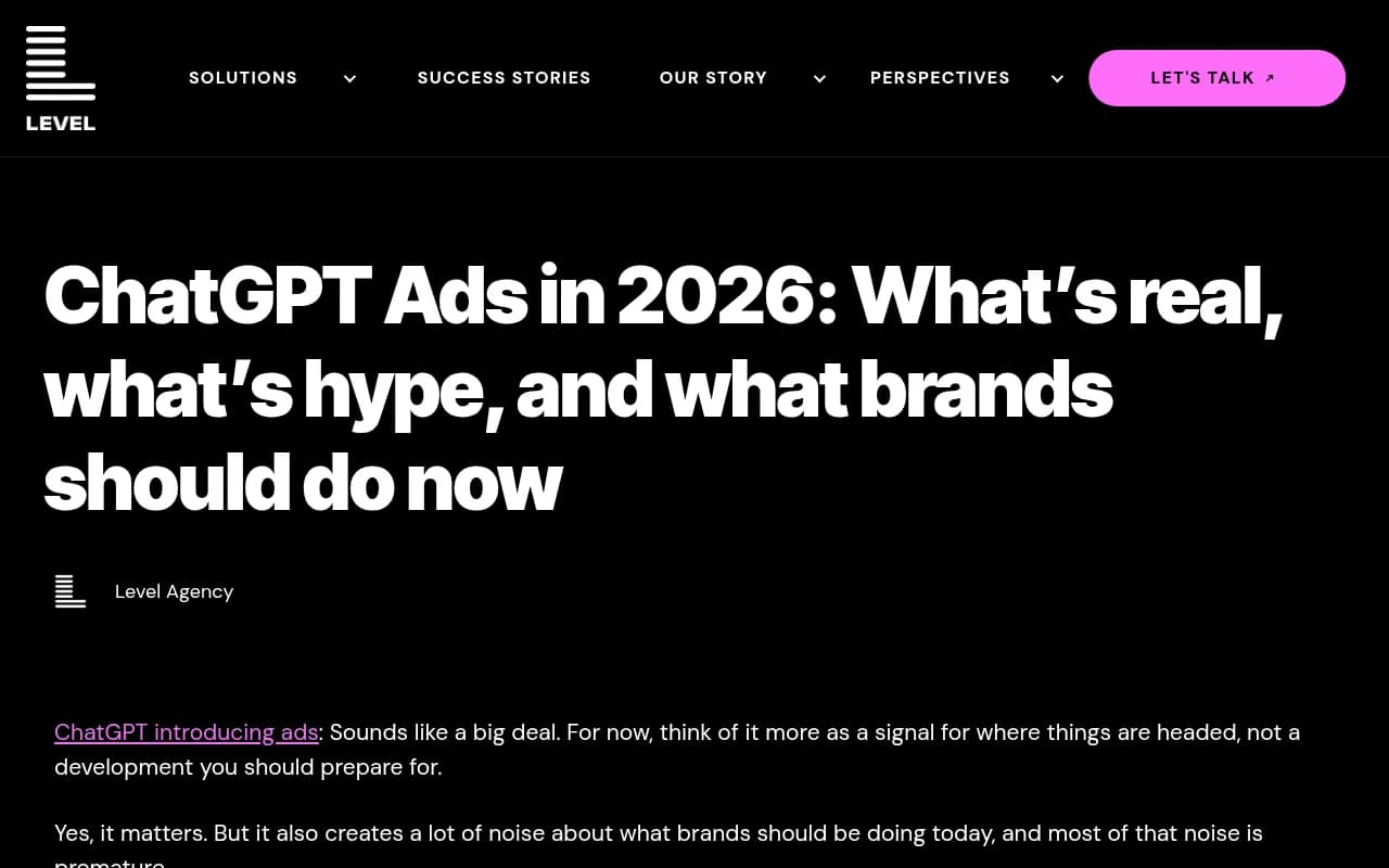 ChatGPT ads strategy overview showing how ads and AI answers are converging inside chat interfaces