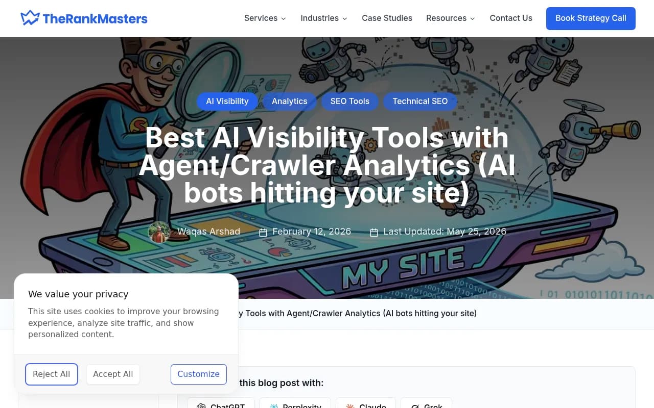 Best AI Visibility Tools with Agent/Crawler Analytics comparison