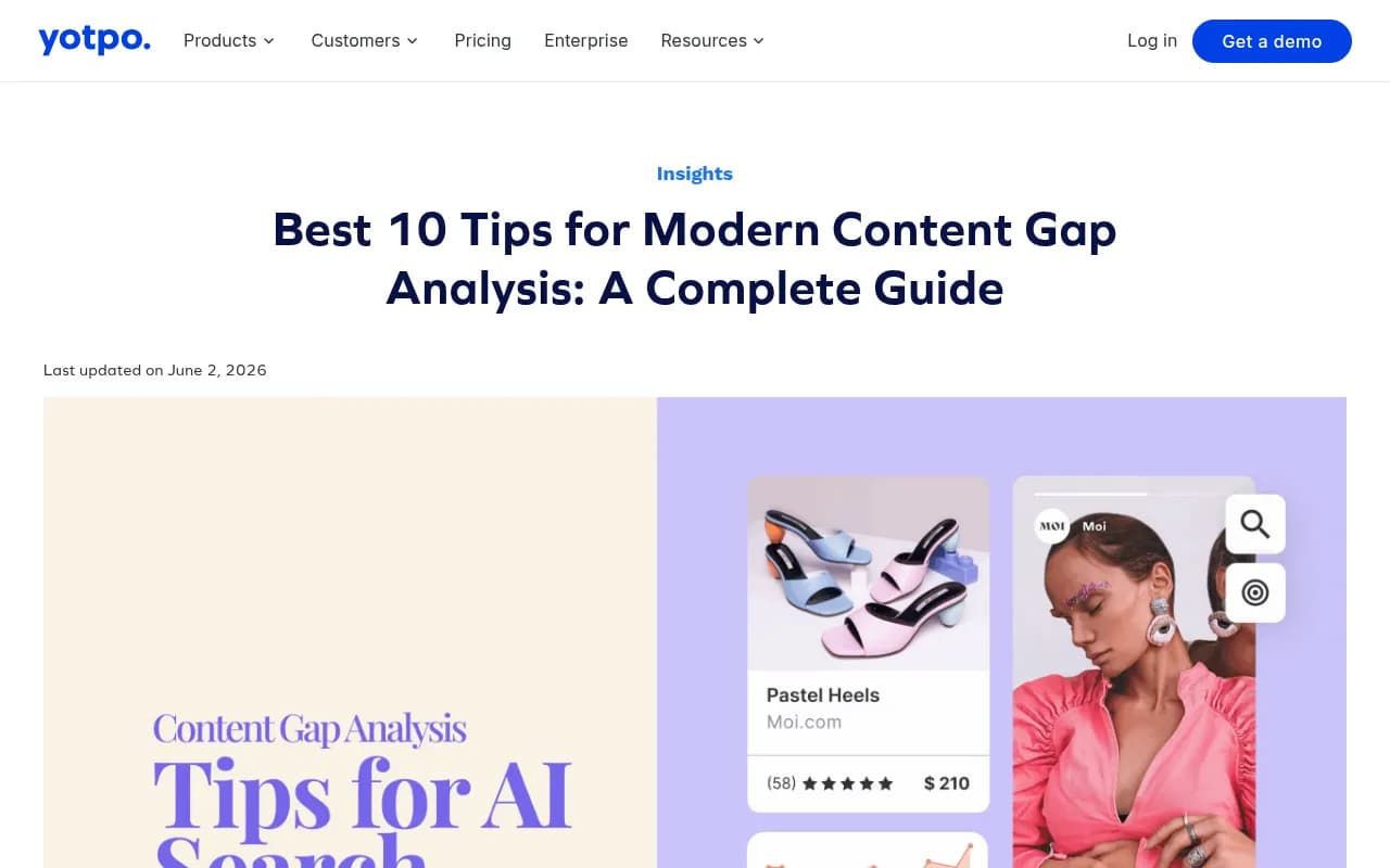 Modern content gap analysis framework for AI search -- tips and methodology