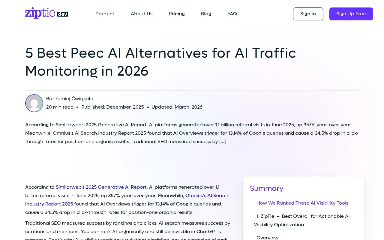 Overview of Peec AI alternatives and the GEO monitoring landscape in 2026