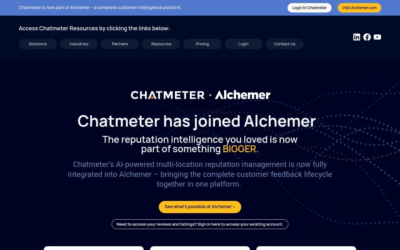 Screenshot of Chatmeter