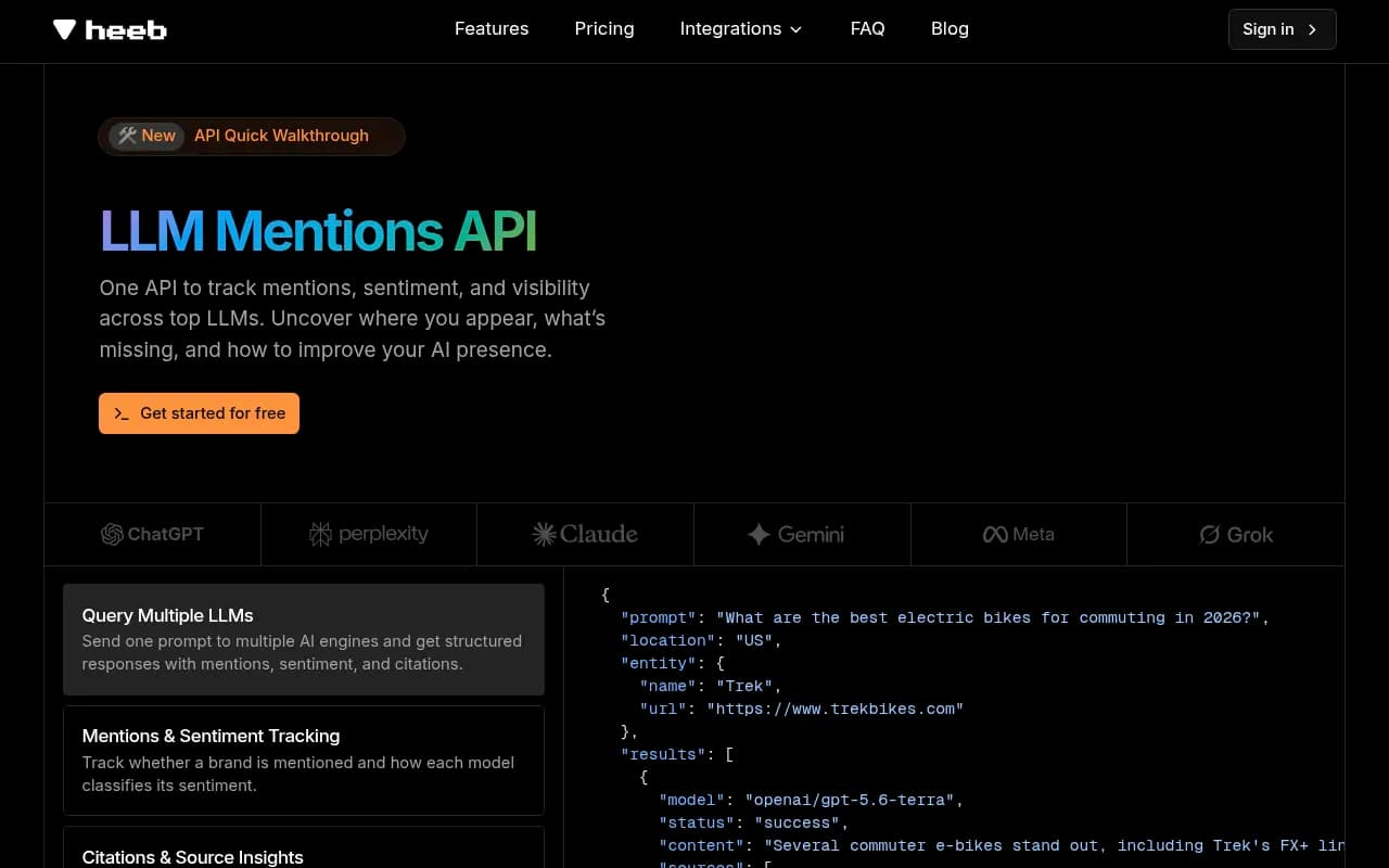 Screenshot of Heeb.ai