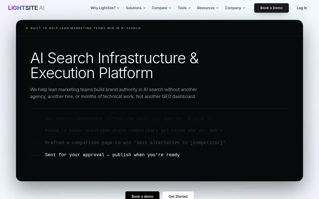 Screenshot of LightSite AI