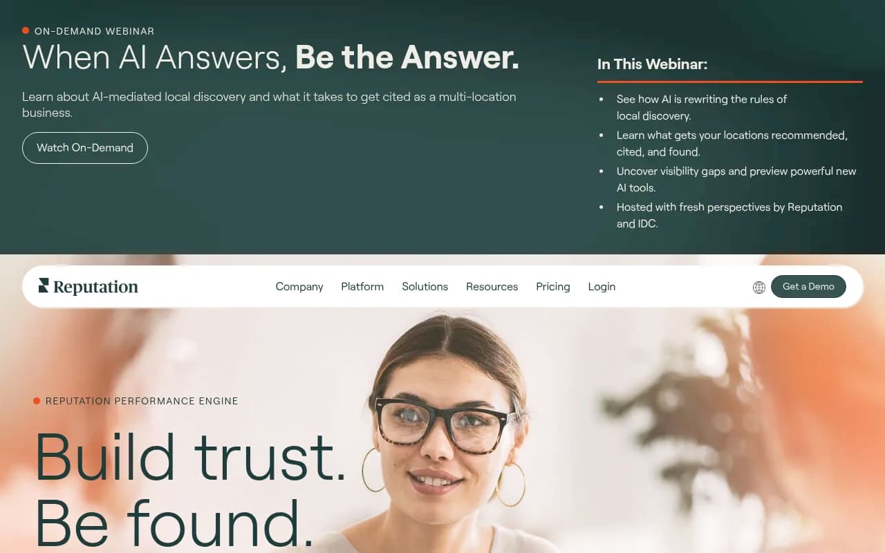 Screenshot of Reputation.com
